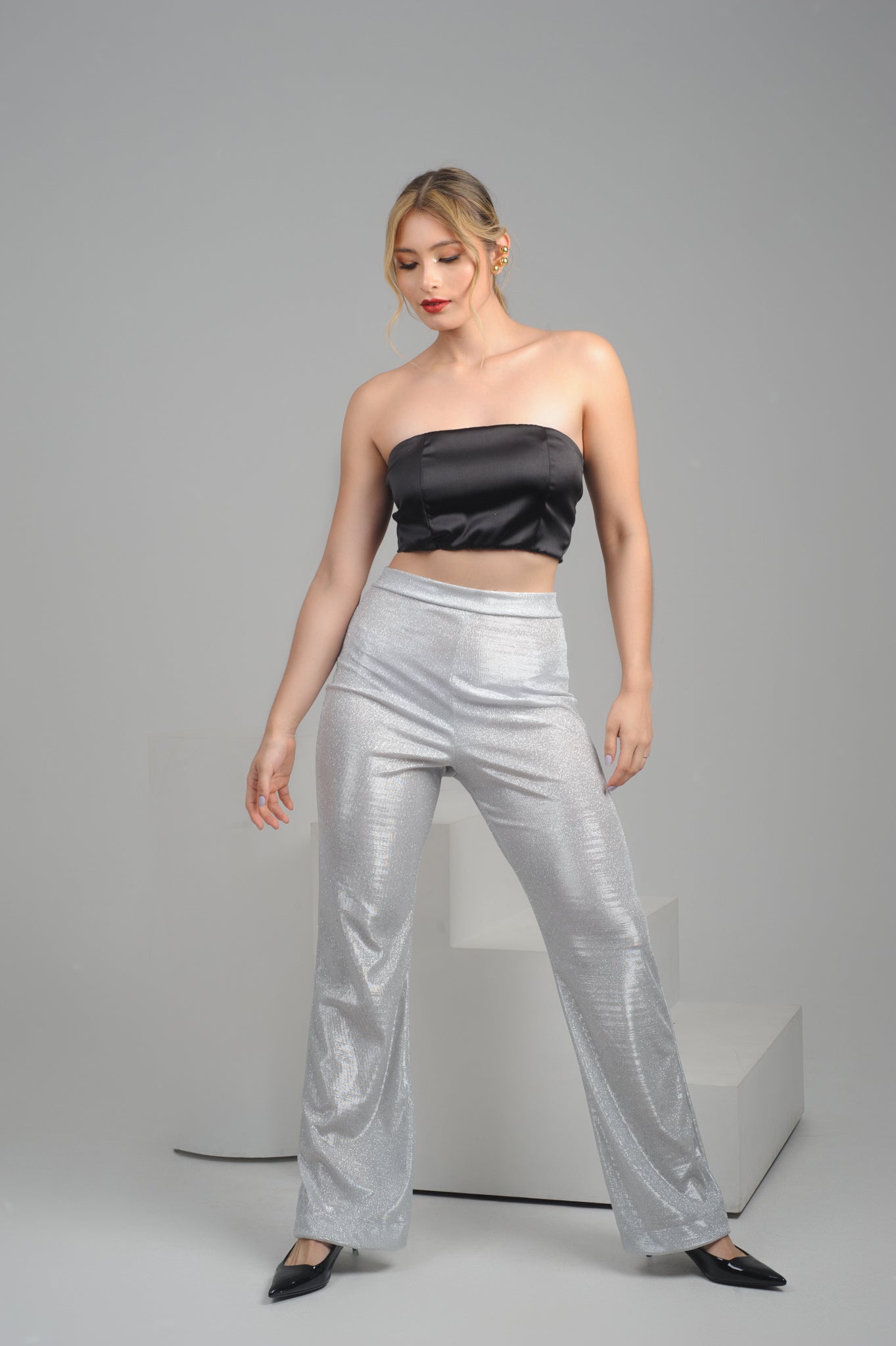 CROP TOP SATIN