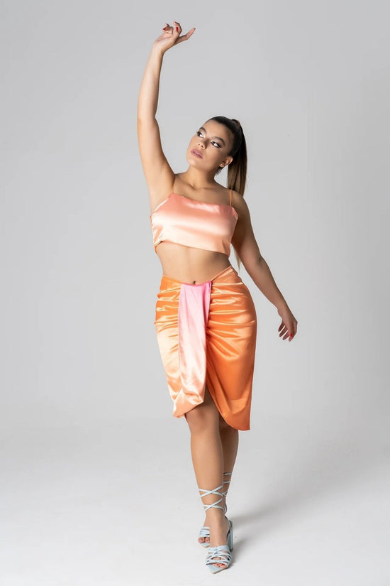 SET ORLANDO FALDA Y CROP TOP